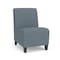 Lesro Siena Lounge Reception Armless Guest Chair, Black, RF Serene Upholstery SN1102 - alternate 1